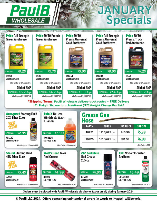 Specials - Wholesale Supplies For Ag And Shop - PaulB Wholesale