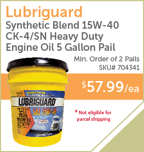 PaulB Wholesale - 704341 - Lubriguard Synthetic Blend 15W-40 CK-4/SN Heavy Duty Engine Oil 5 Gallon Pail - Min Order of 2 Pails - $57.99/ea