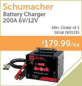 PaulB Wholesale - FRO1335 - Schumacher Battery Charger 200A 6V/12V - Min Order of 1 - $179.99/ea